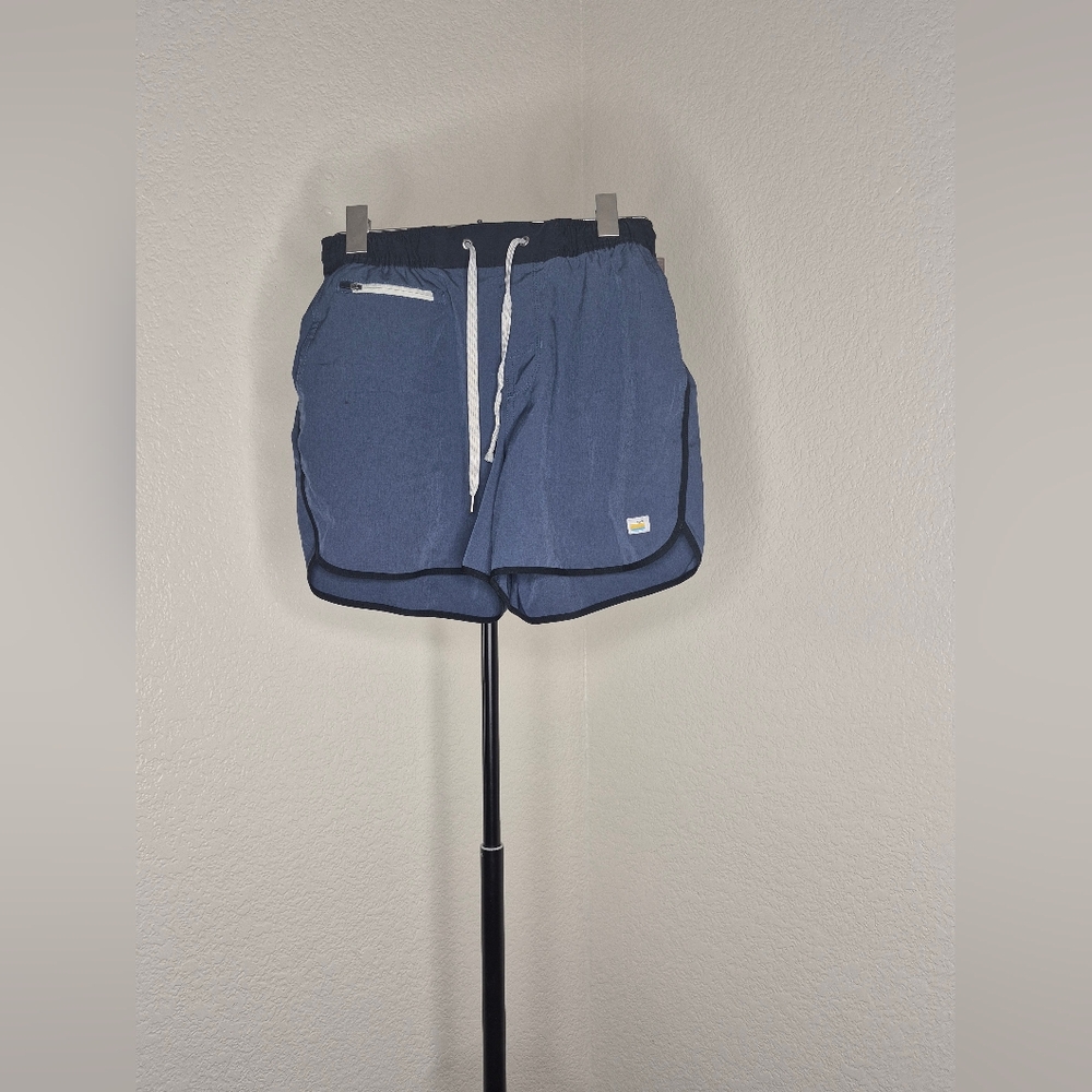 Vuori Navy and Gray Athletic Shorts